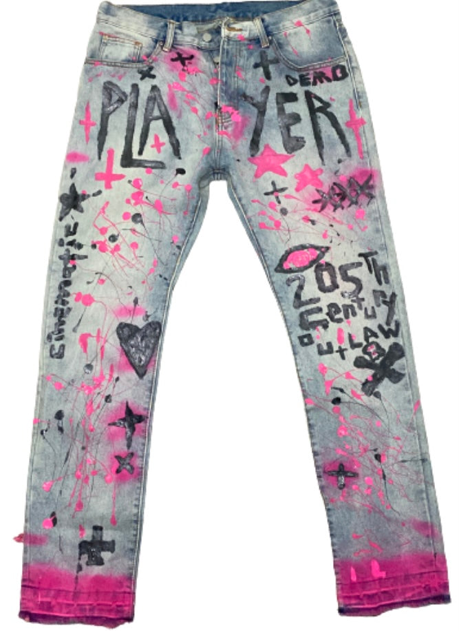 1/1 custom player jeans