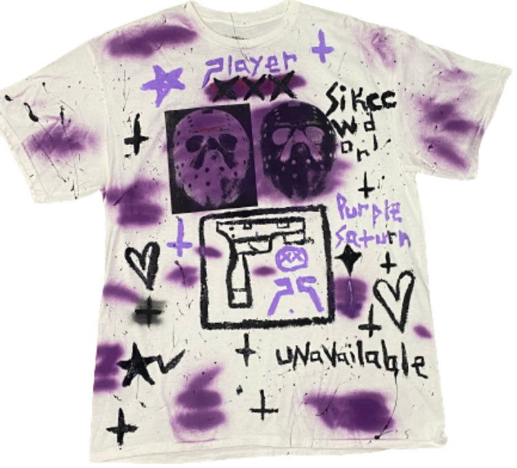 1:1 purple saturn shirt