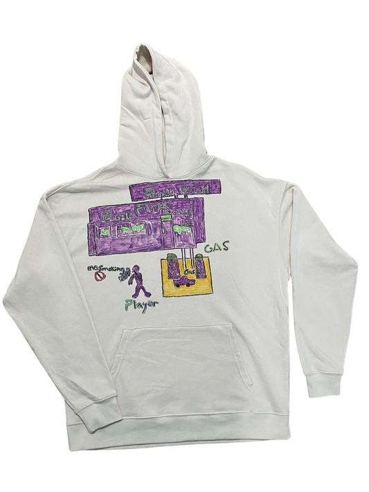 1 of 1 custom tan hoodie