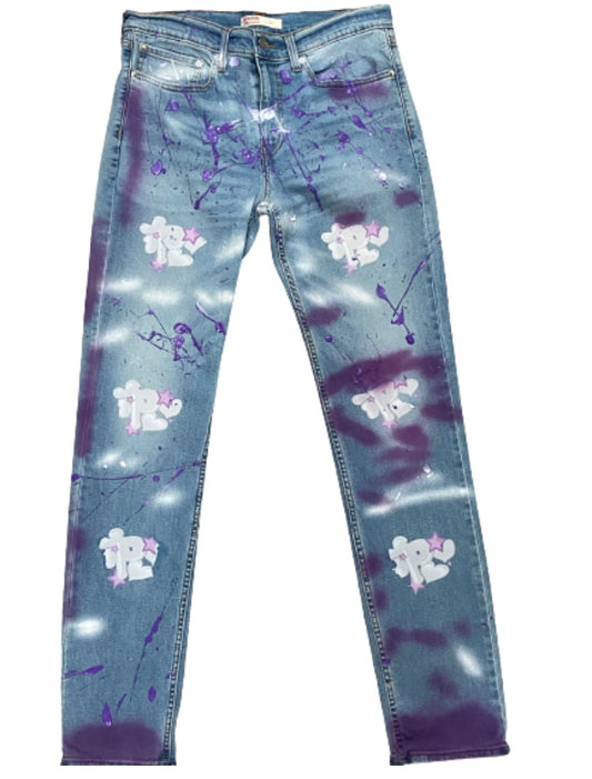 Purple P-star jeans